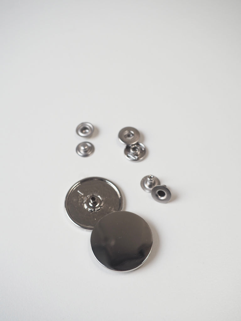 Large Silver Press Studs 30mm