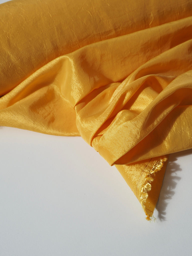 Yellow Crushed Nylon