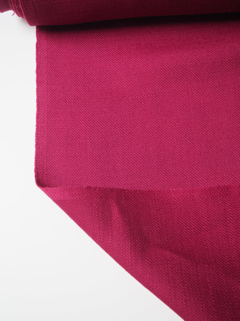 Raspberry Wool Twill