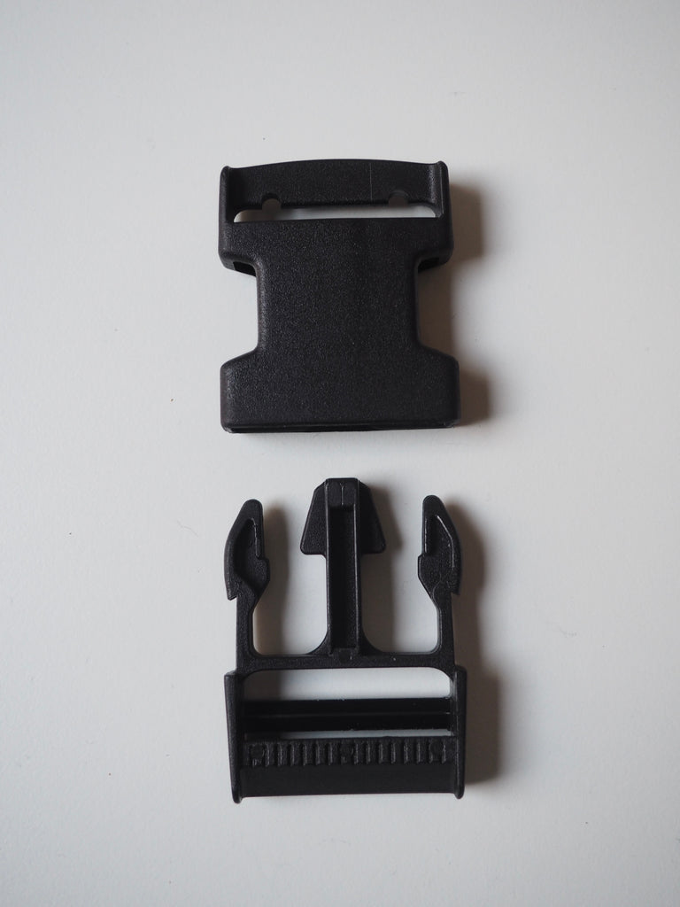 Black Squared Side Release Buckle 40mm