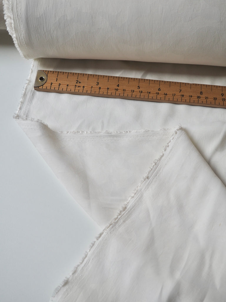 Ivory Camouflage Jacquard