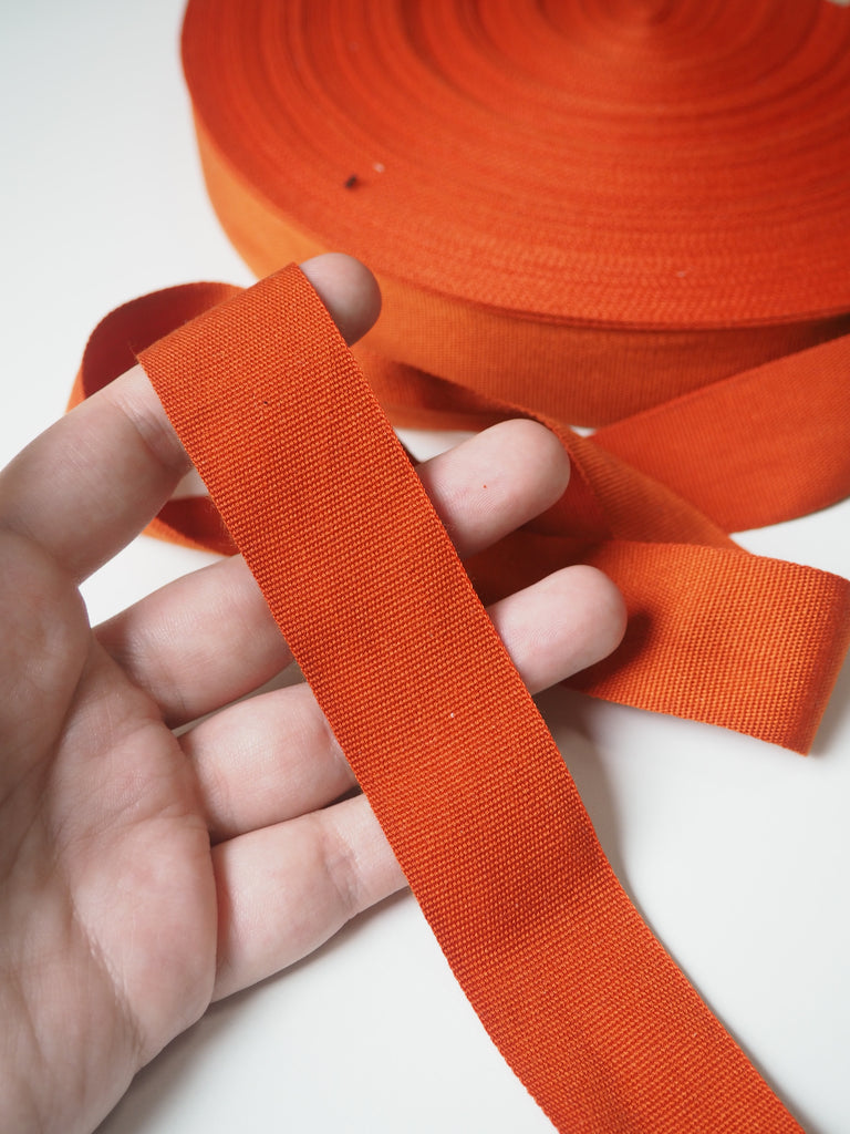 Orange Cotton/Poly Tape 30mm