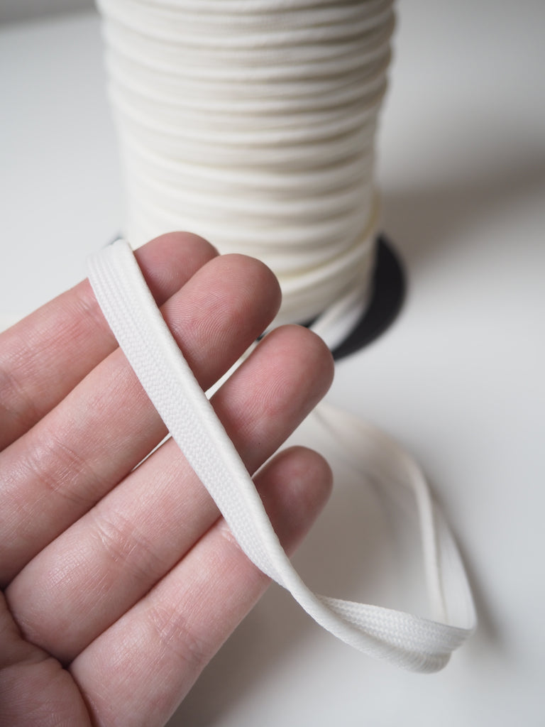 White Nylon Piping 8mm