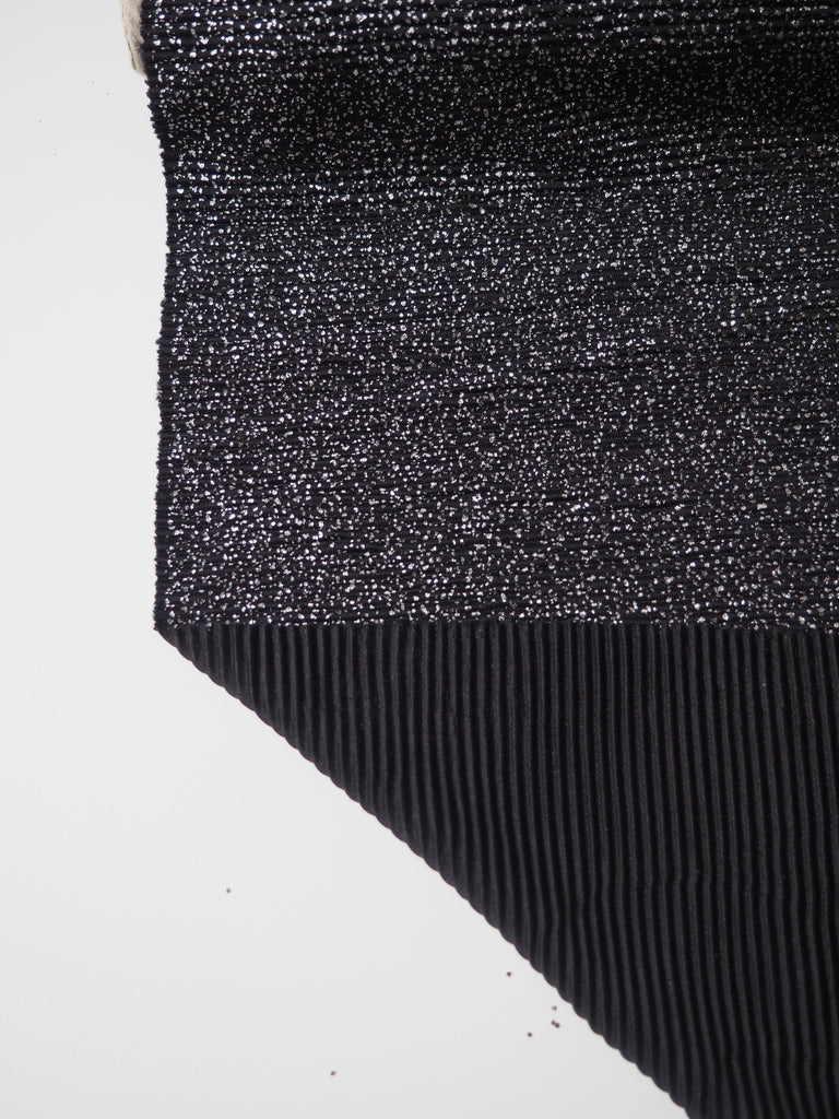 Silver Speckled Ribbed Jersey