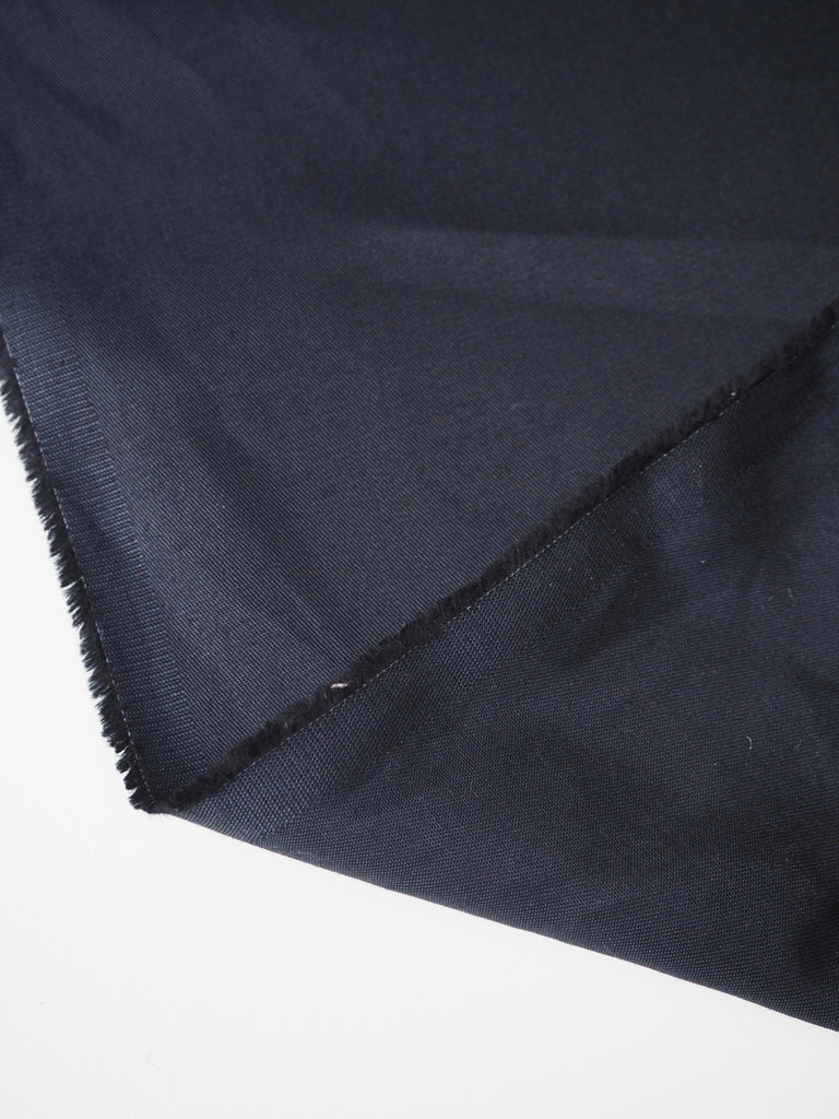 Midnight Blue Organic Cotton Gabardine