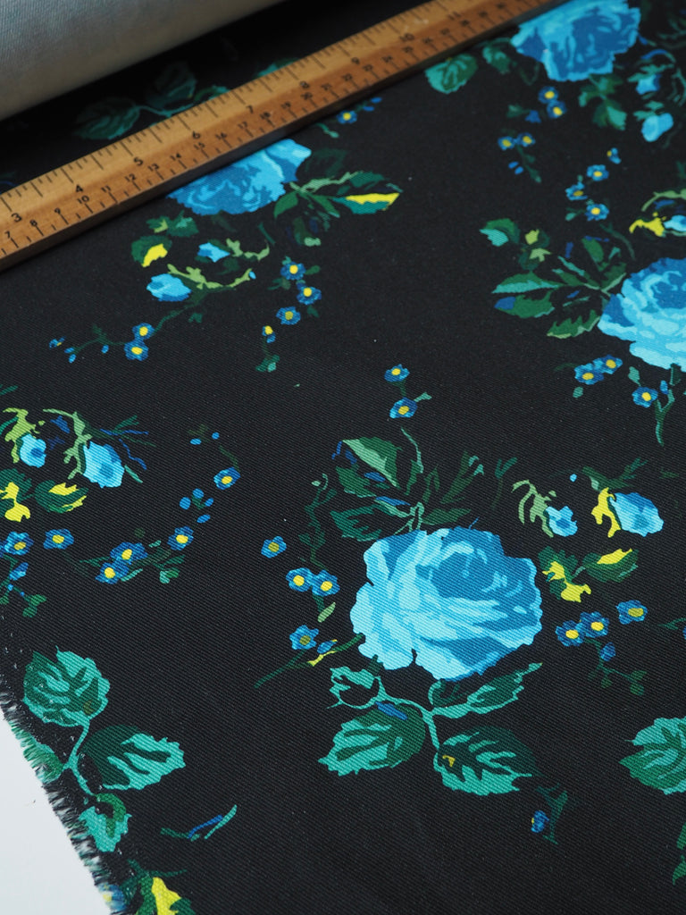 Blue Rose Cotton Twill