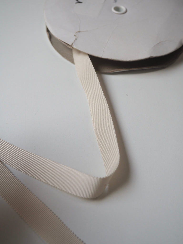 Cream Grosgrain Ribbon 15mm