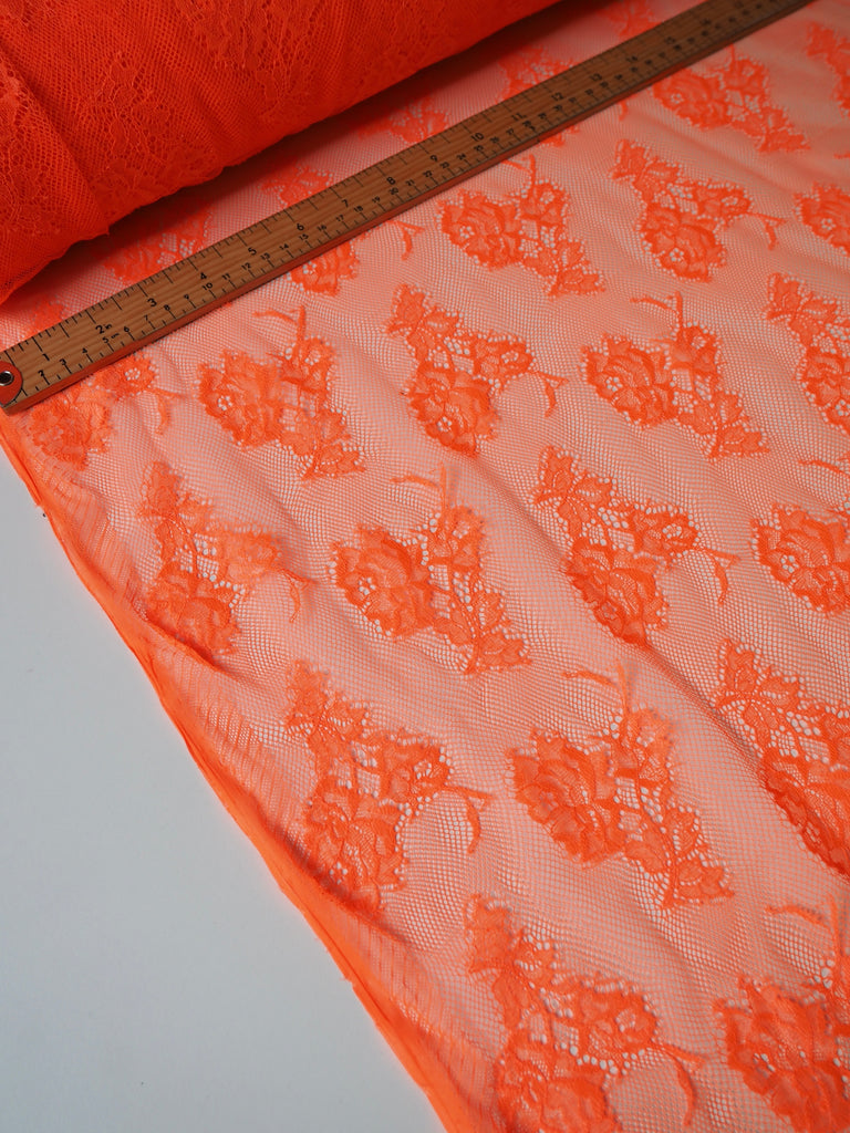 Neon Orange Chantilly Lace