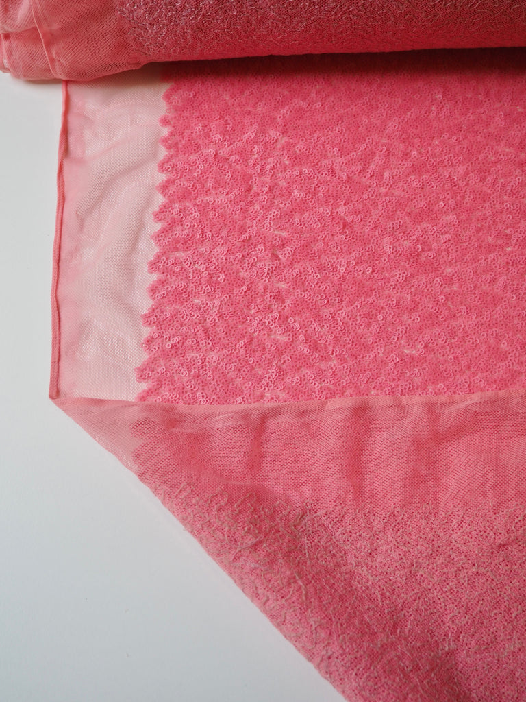 Blossom Pink Sequin Mesh