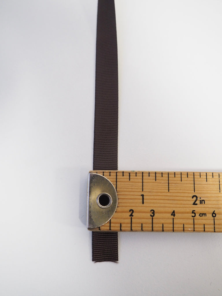 Shindo Brown Grosgrain Ribbon 12mm