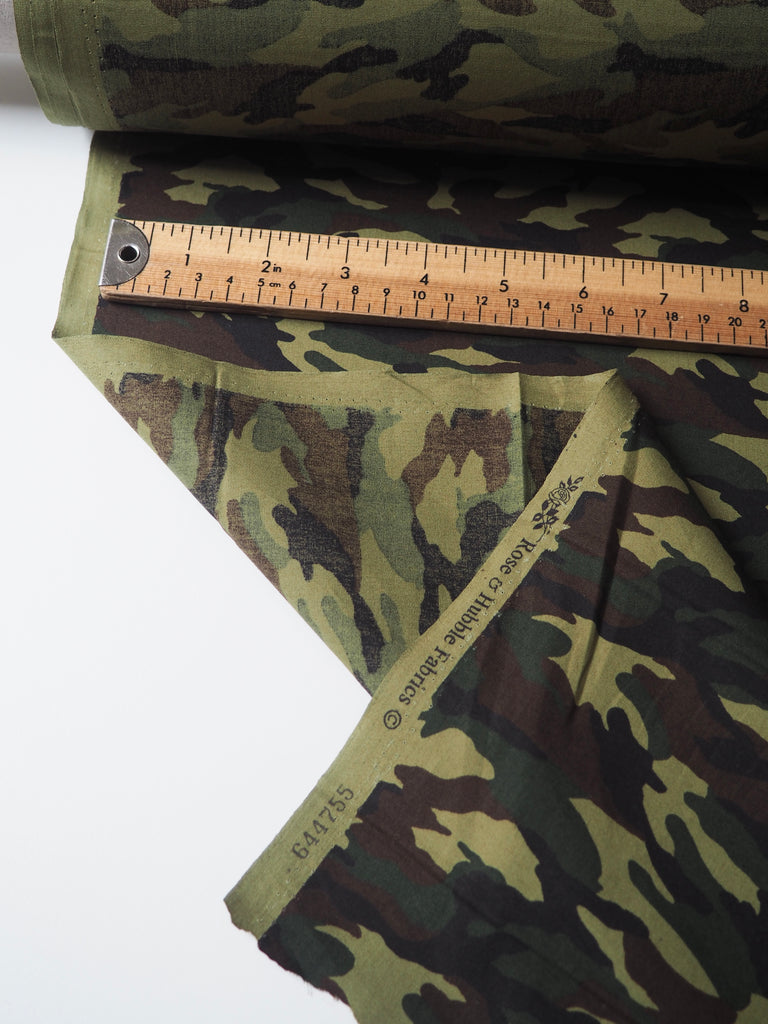 Green Camouflage Cotton