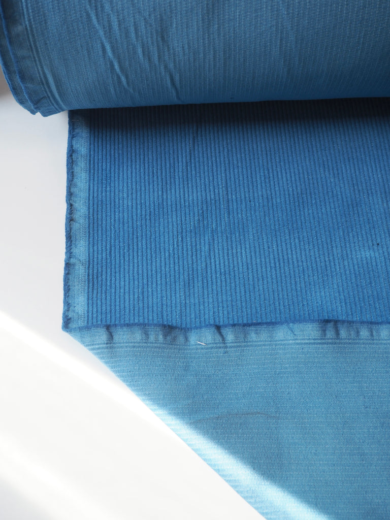 Blue Cotton Corduroy