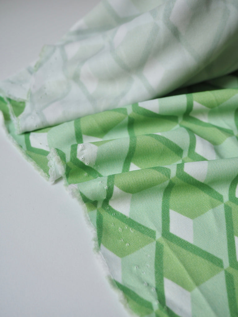 Green Diamond Viscose Jersey