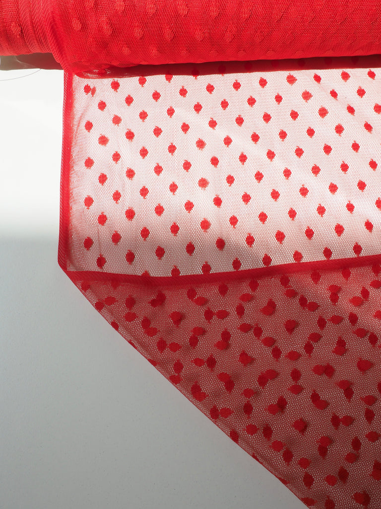 Red Polka Dot Tulle