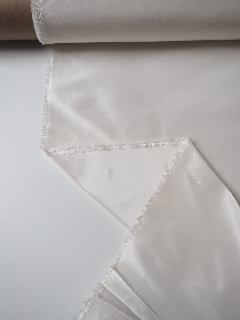 Ivory Silk Shantung Taffeta