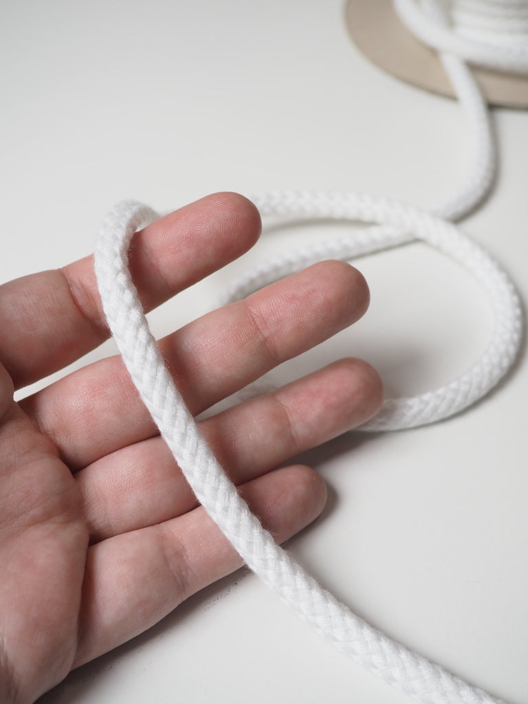 White Braided Cord 8mm