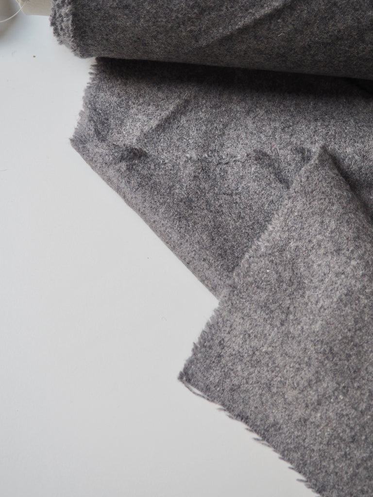 Grey Wool Blend Coating