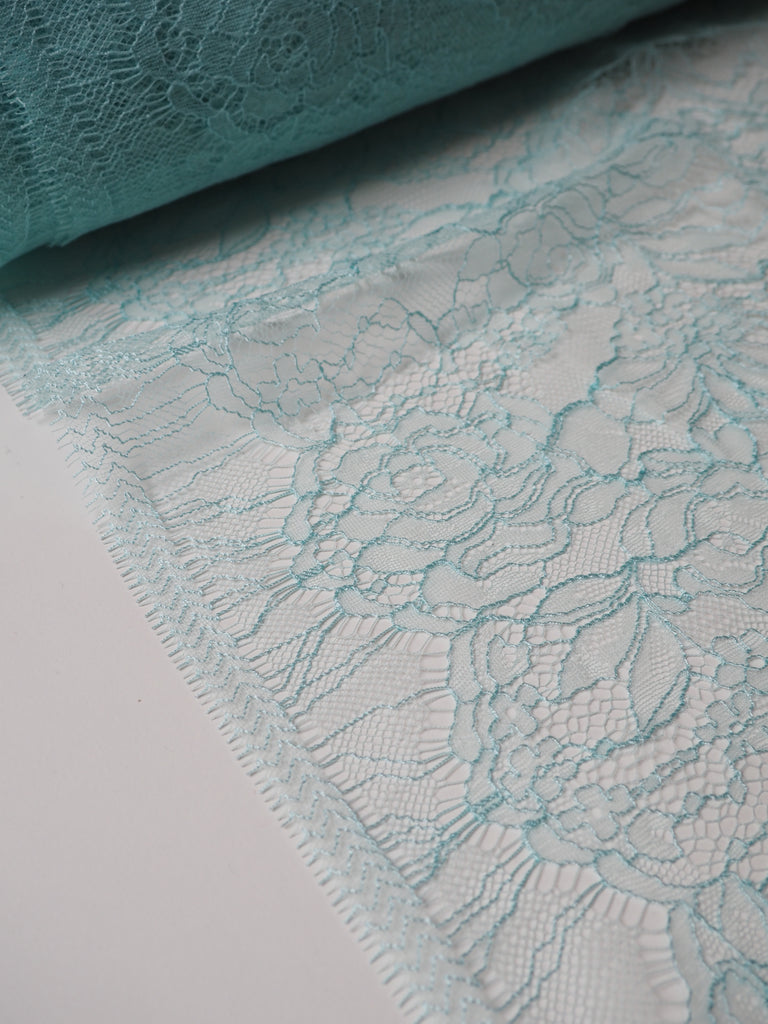 Light Blue Rose Chantilly Lace