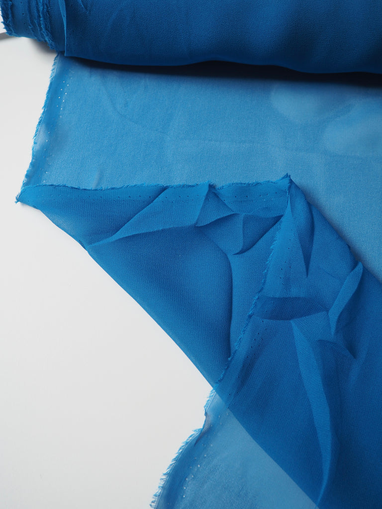 Azure Silk Chiffon