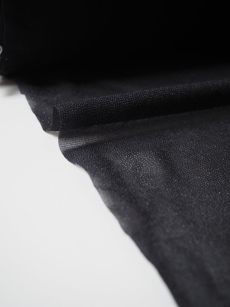 Black Lightweight Stretch Fusible Interfacing