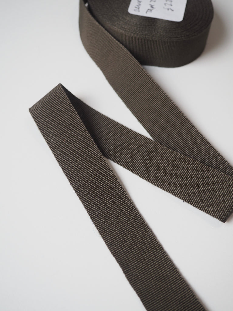 Olive Grosgrain Tape 25mm