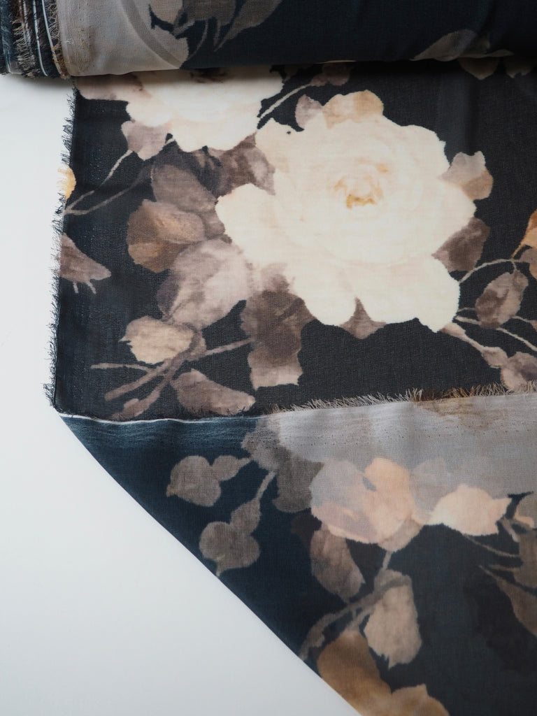 Pale Yellow Rose Chiffon