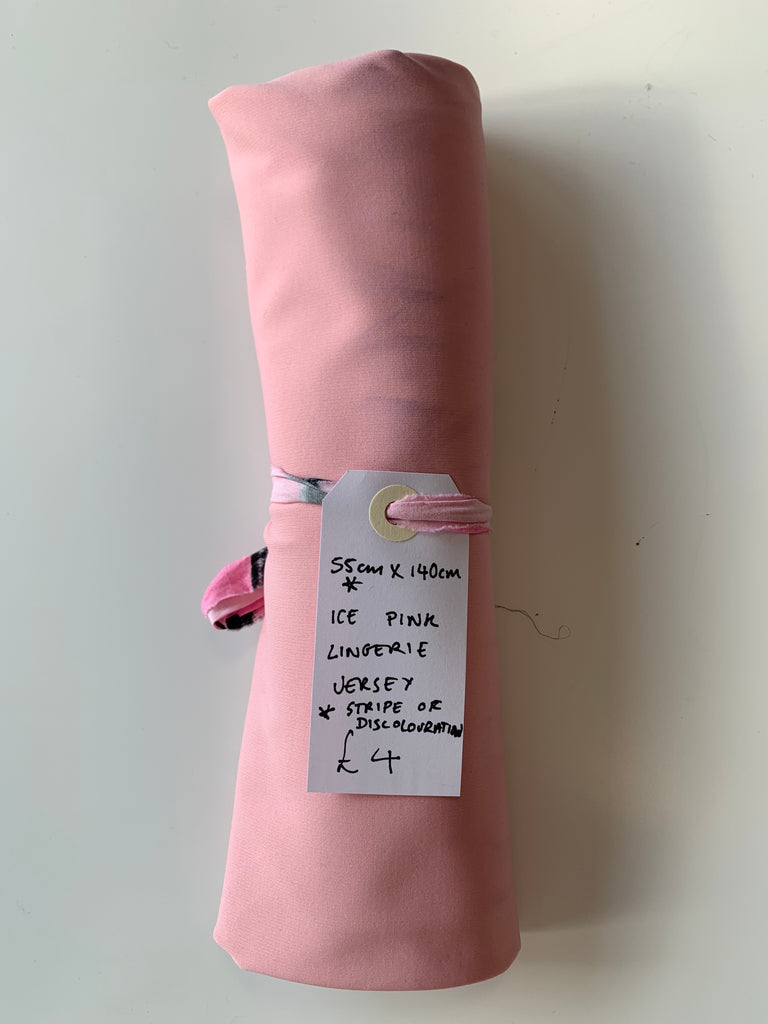 Ice Pink Lingerie Jersey Remnant