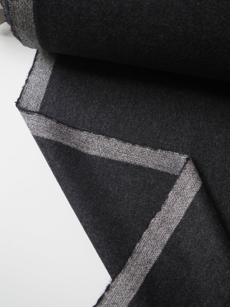 Charcoal Wool Flannel