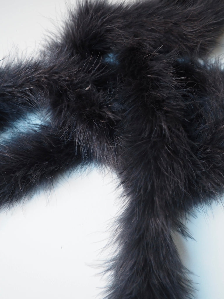 Black Marabou Feather Boa