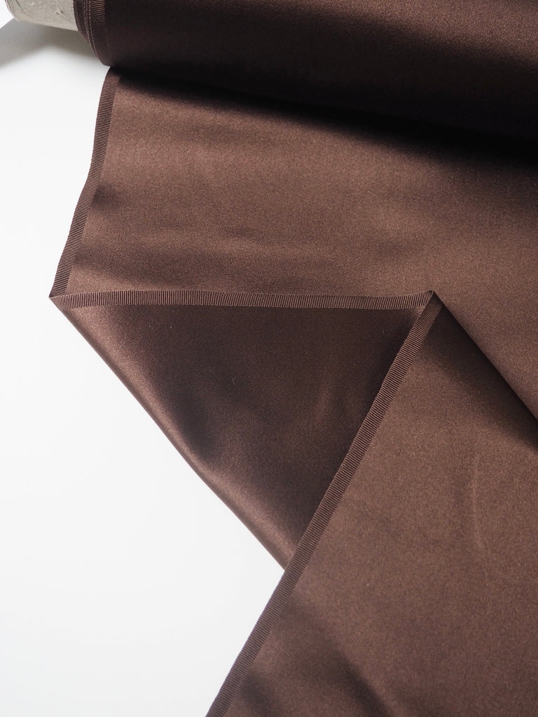 Brown Silk Double Duchess Satin