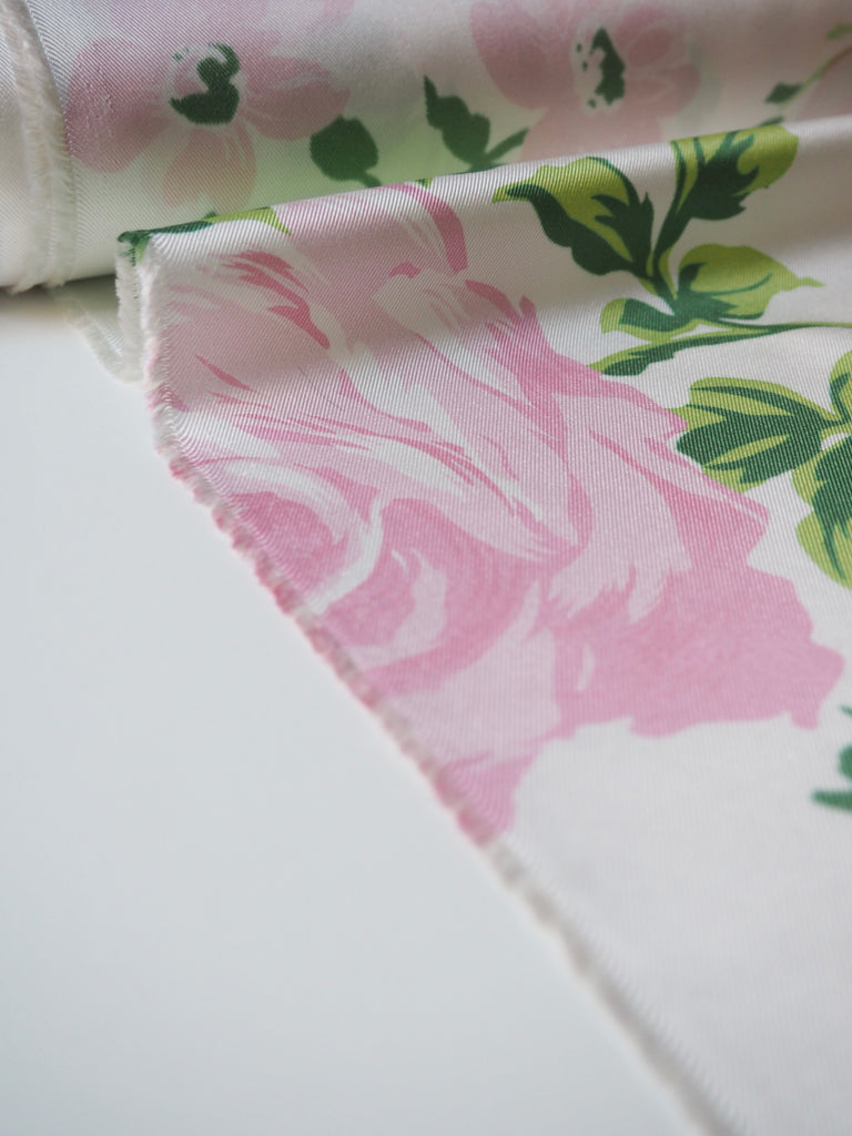 Pink Rose Silk Twill