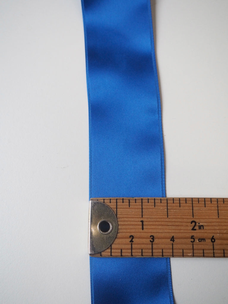 Sapphire Double Faced Satin Ribbon 40mm