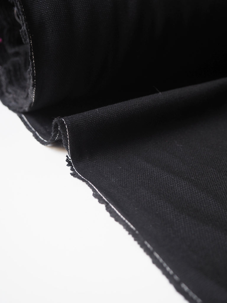 Black Cotton Canvas