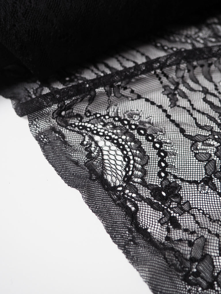 Black Swirl Chantilly Lace