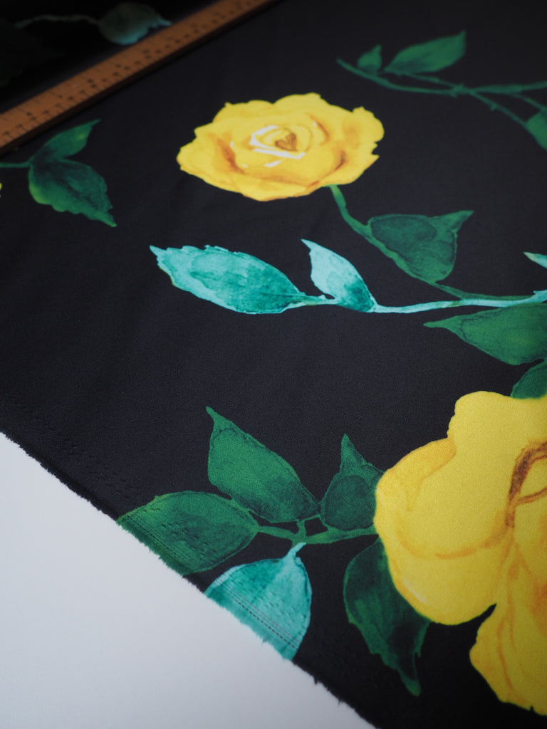 Yellow Rose Heavy Satin