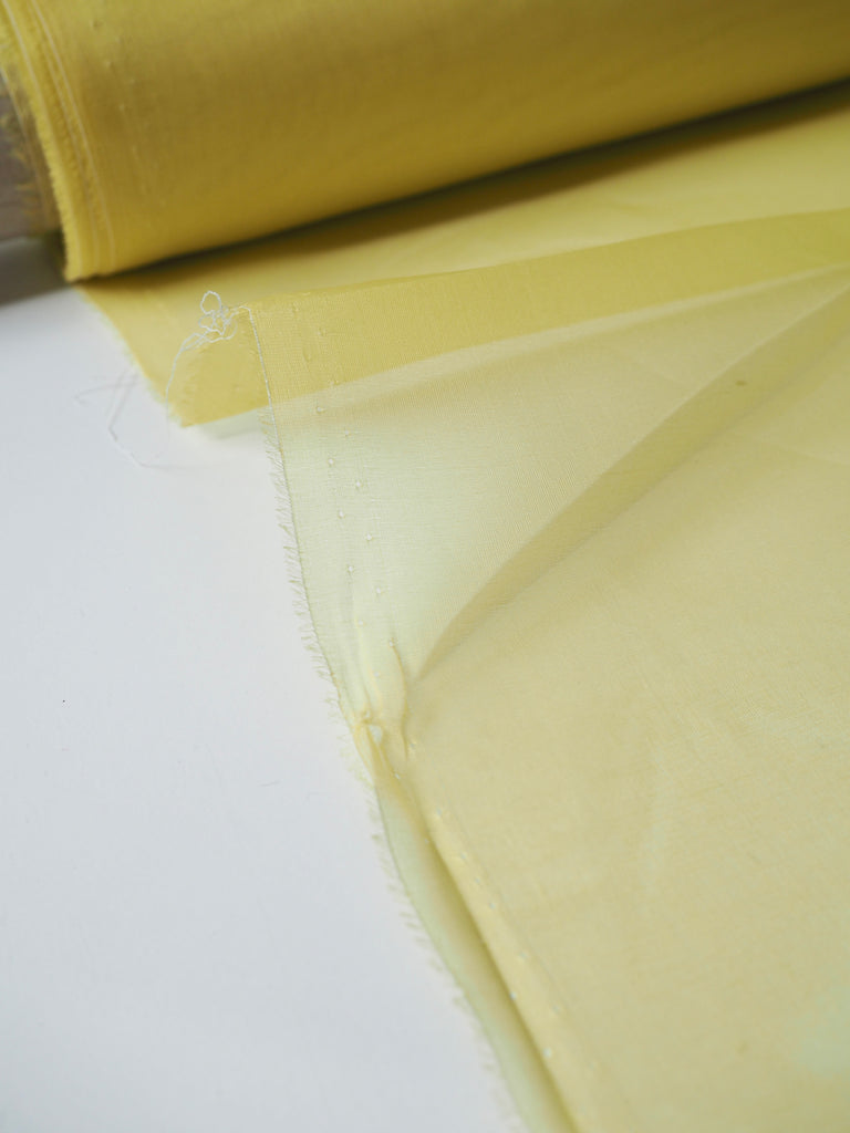 Lemon Silk Organza