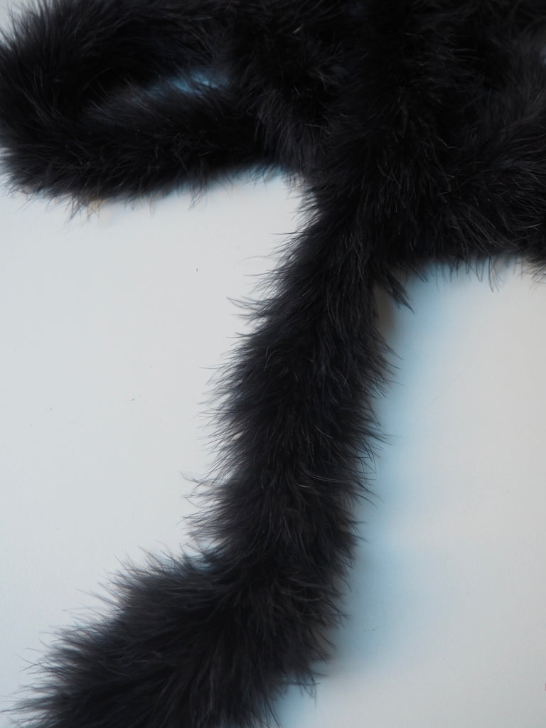 Black Marabou Feather Boa