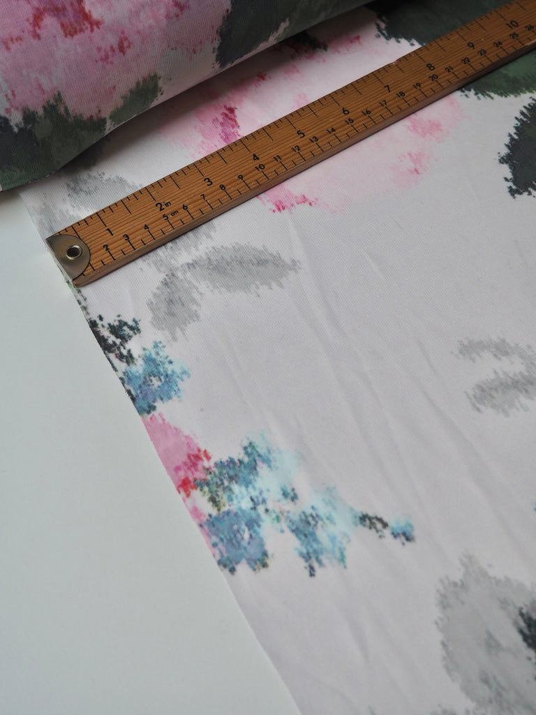 Pink Rose Warped Chiffon