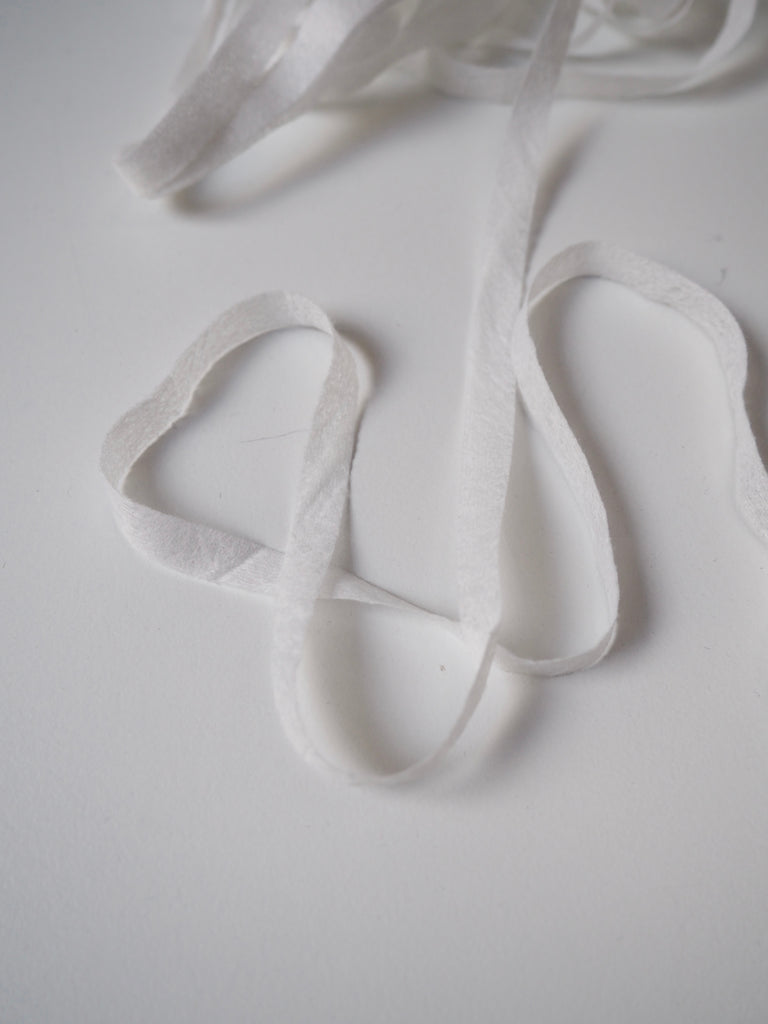 White Cotton Fusible Bias Stay Tape 8mm
