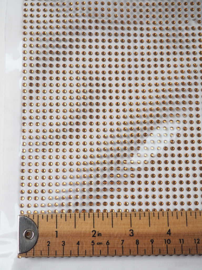 Swarovski Amber Xilion Rose Crystal Hotfix Sheet 4mm