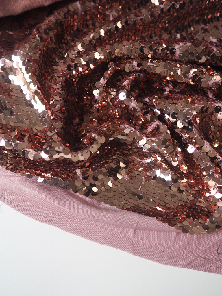 Pink Frost Sequin Jersey