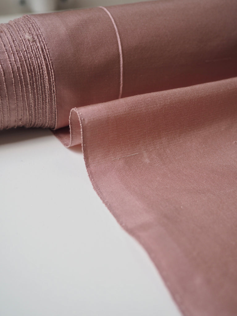 Soft Pink Silk Shantung Taffeta