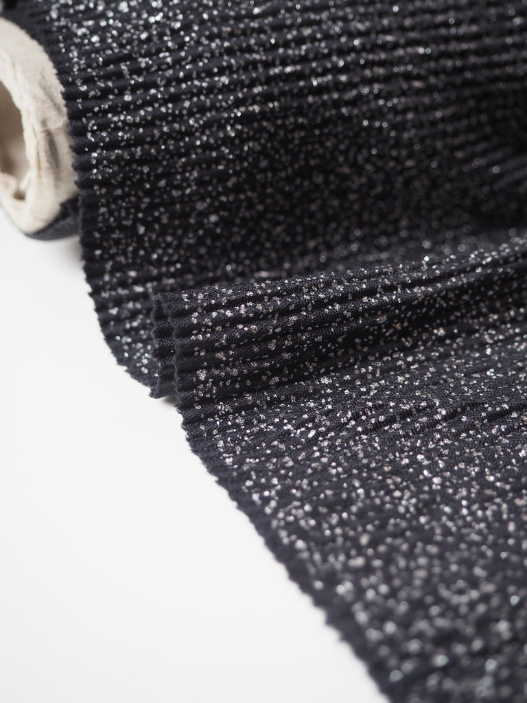 Silver Speckled Ribbed Jersey