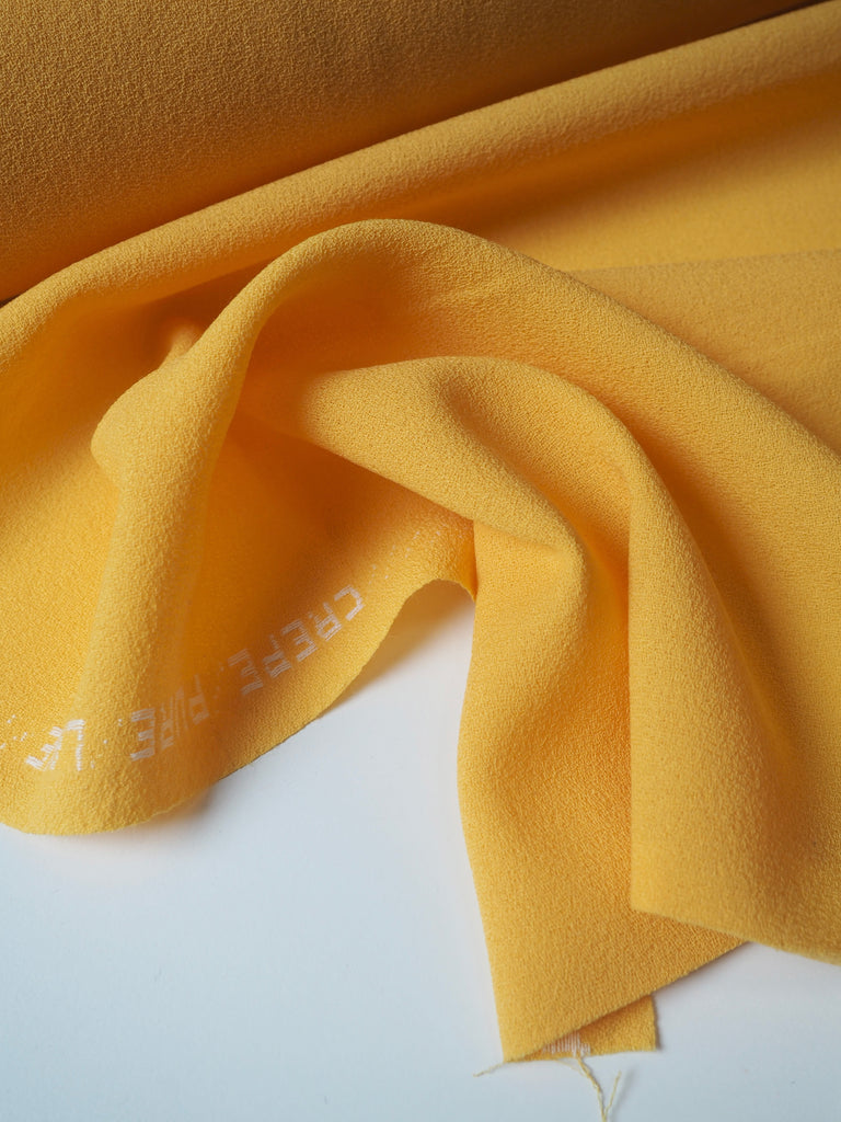 Yellow Wool Crepe