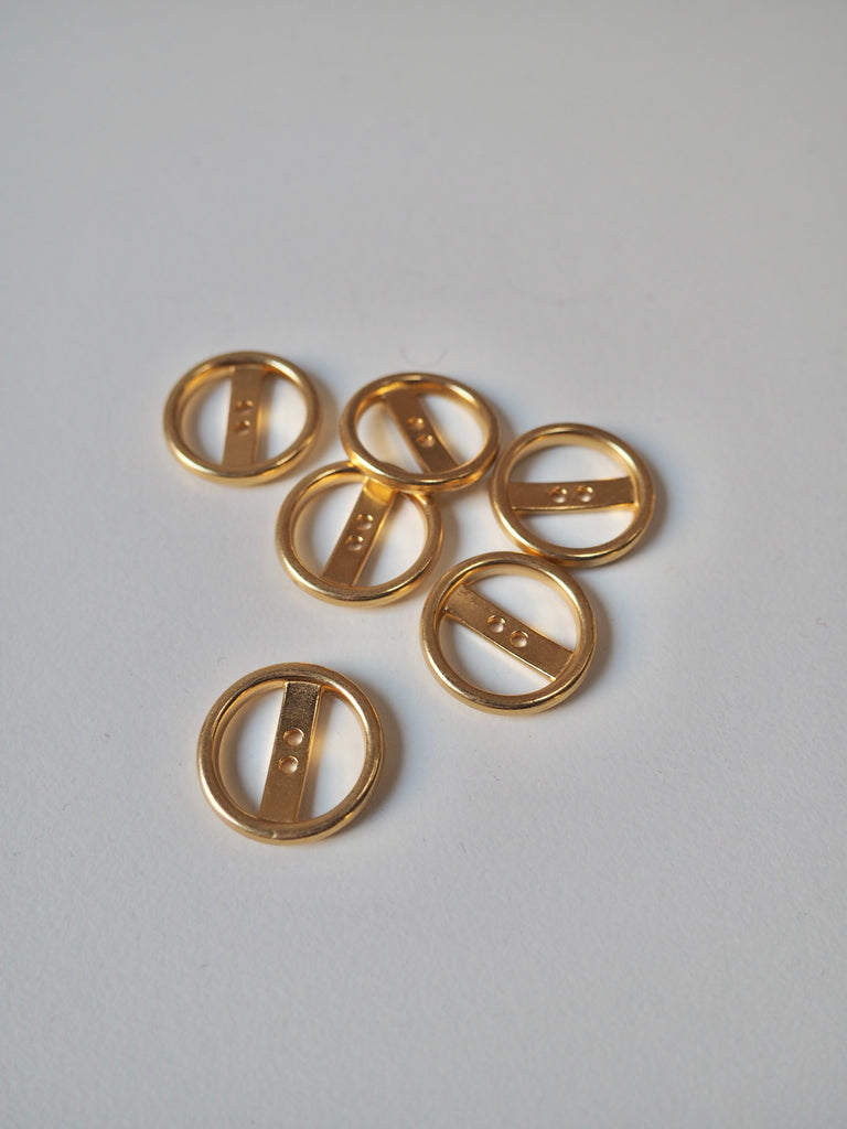 Gold Ring Buttons 20mm/32L