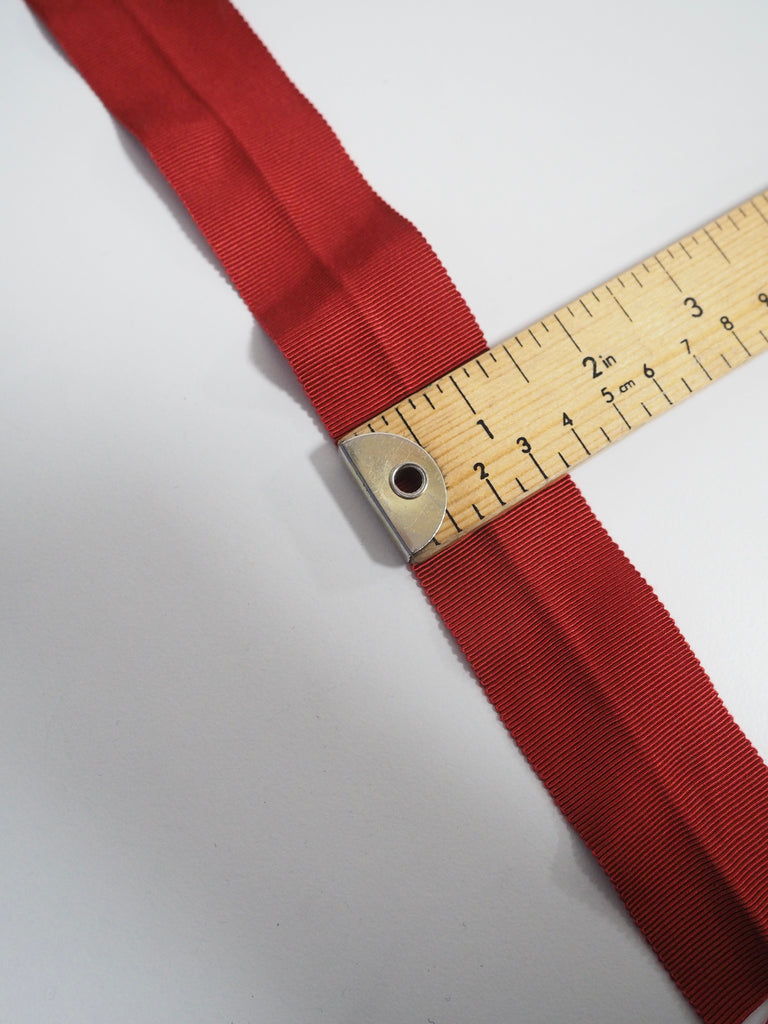 Shindo Red Grosgrain Ribbon 38mm