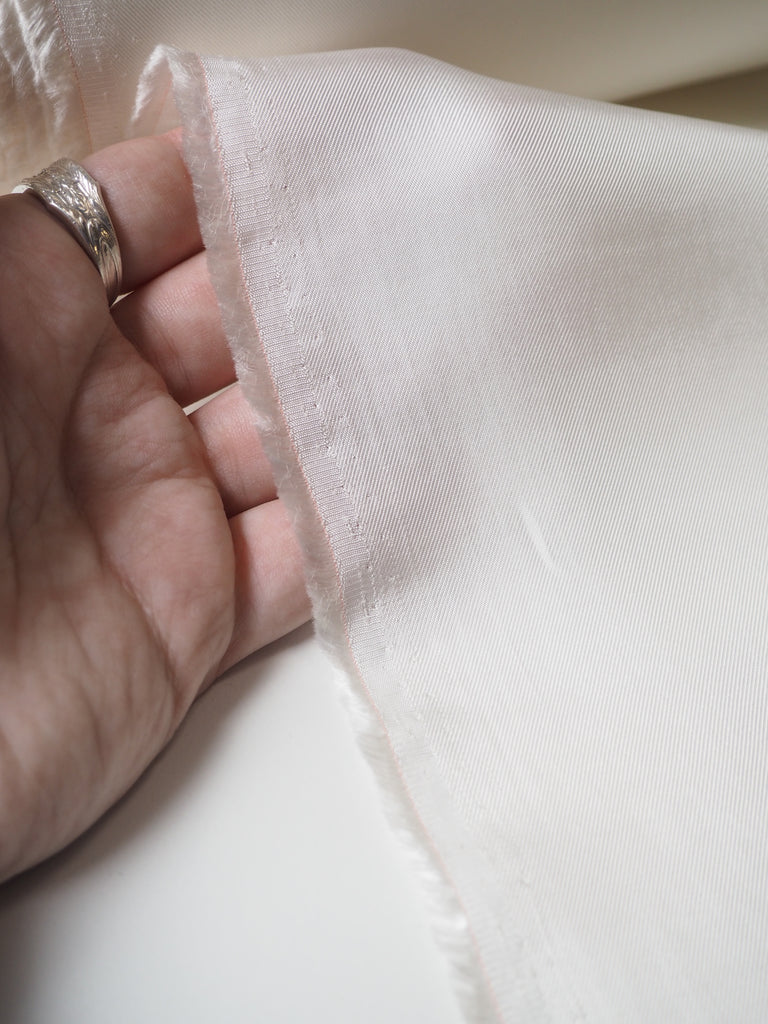 Ivory Viscose Satin Twill Lining