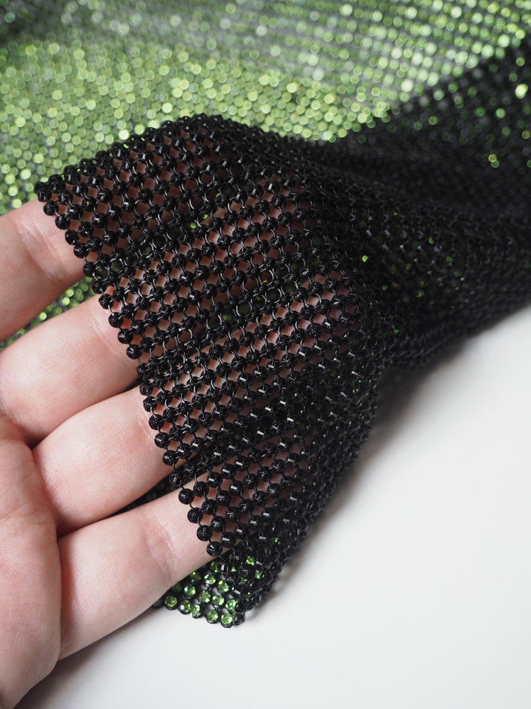 Lime Green Crystal Black Chainmail