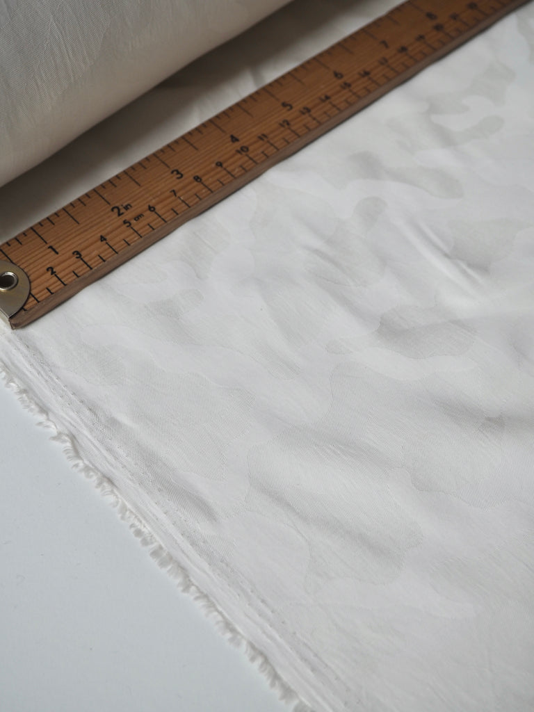 Ivory Camouflage Jacquard