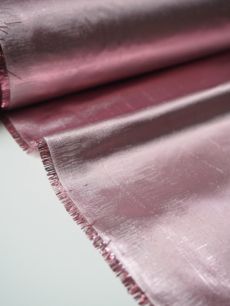 Pink Lamé Taffeta